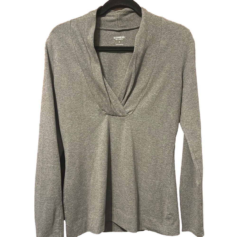Express Sexy Stretch Pullover V-Neck Top